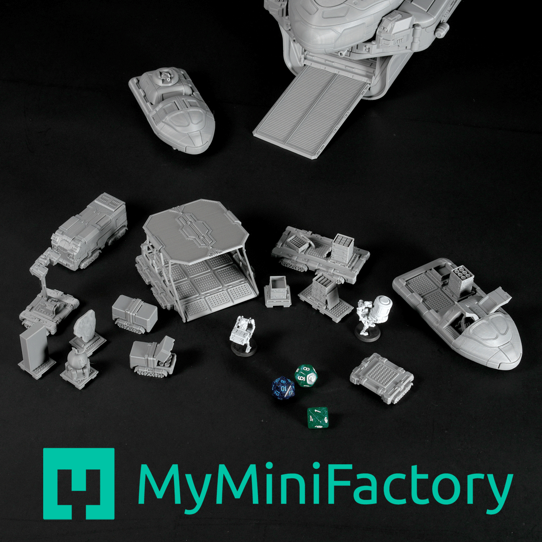 gamesART by Philipp MyMiniFactory profile for selected sci-fi STL models