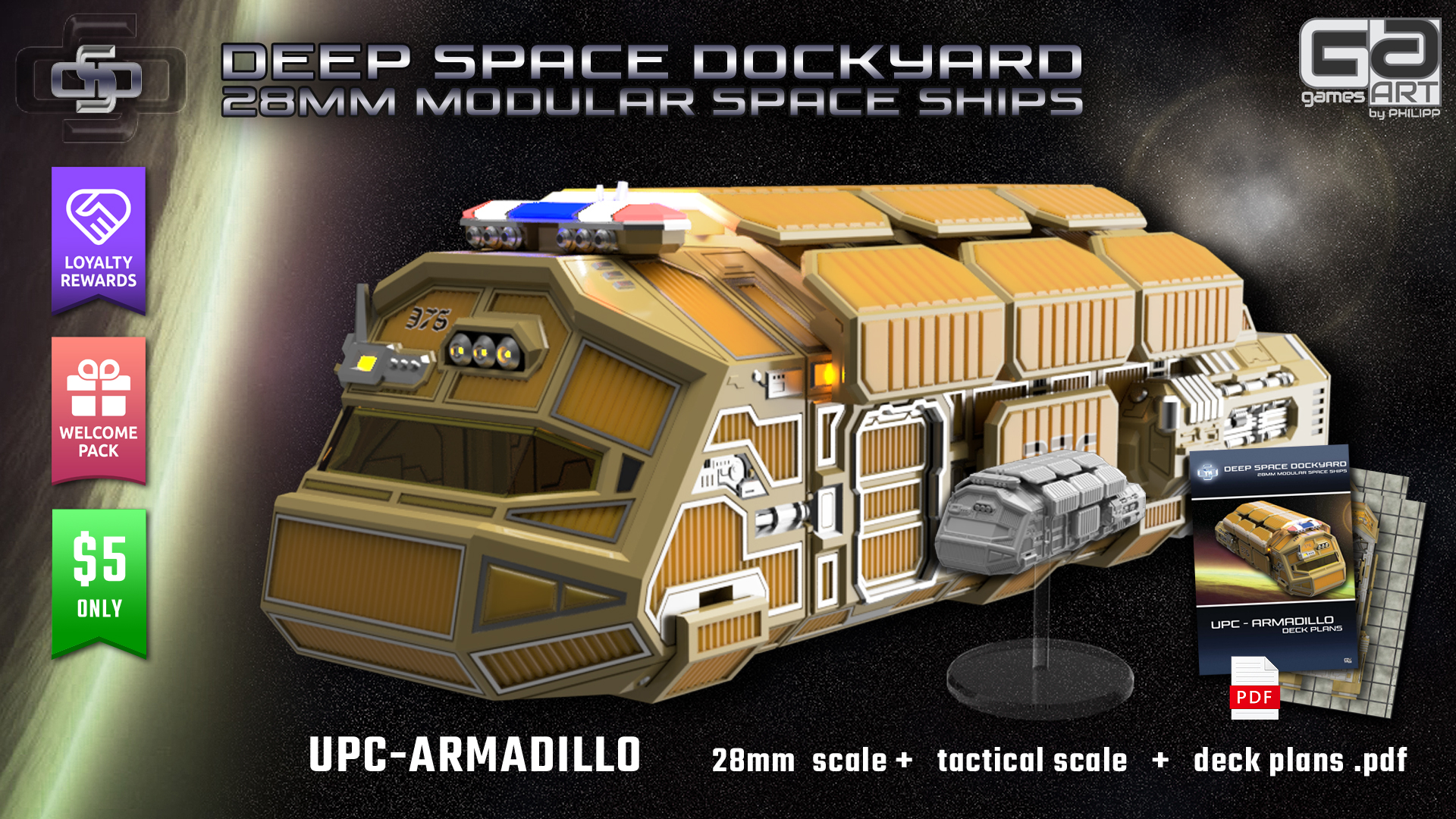 UPC-Armadillo 3d printable dropship Tribe release