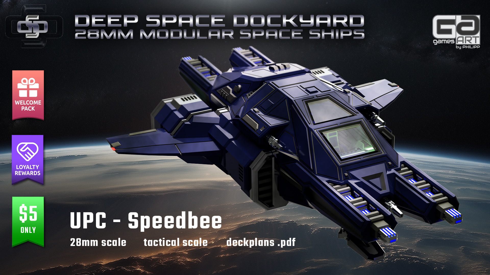 UPC - Speedbee 3d printable 28mm starfighter tribe release