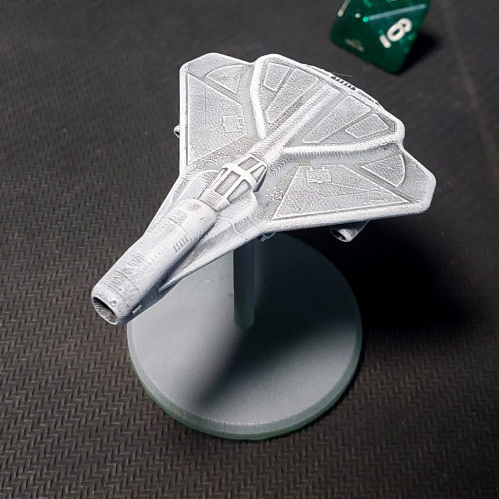 Ginko 1 starfighter 3d printable rear view