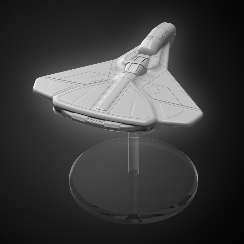 Ginko 1 starfighter 3d printable tactical spaceship stl