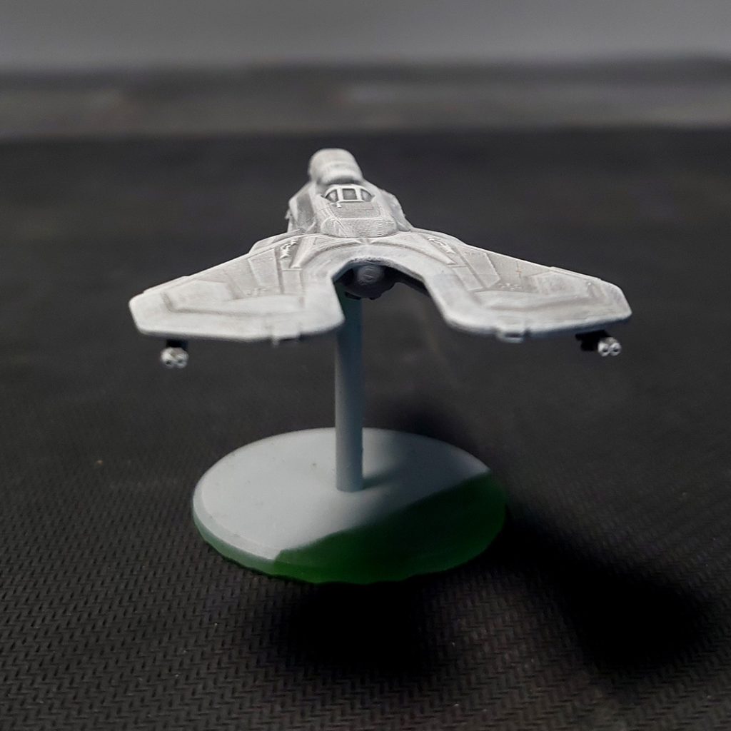 Ginko 2 Starfighter 3d printable tactical scale spaceship front