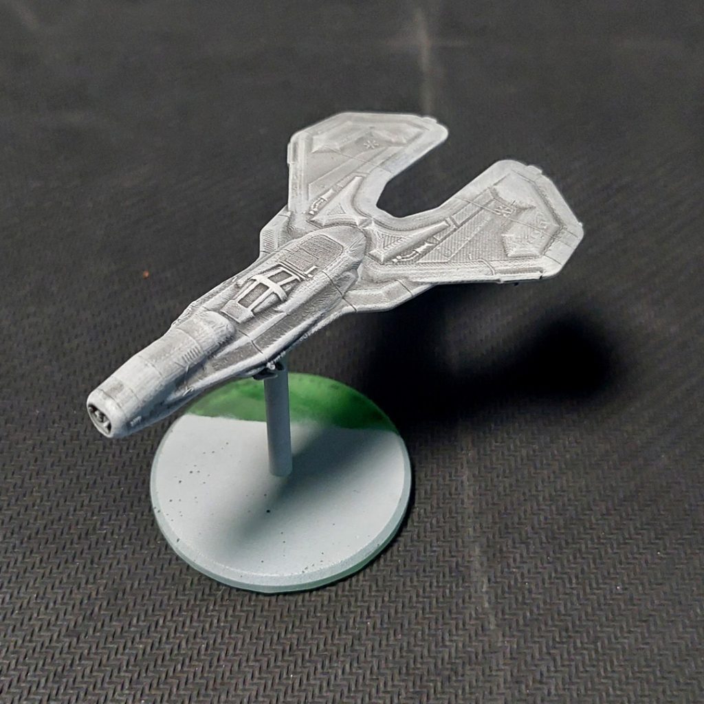 Ginko 2 Starfighter 3d printable tactical scale spaceship rear view