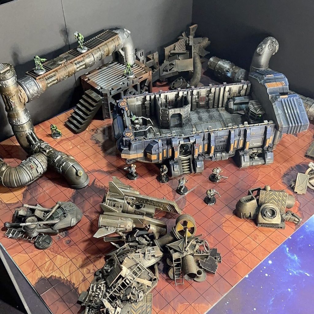 UCV Brick 3d print necromunda gaming table enter the ship