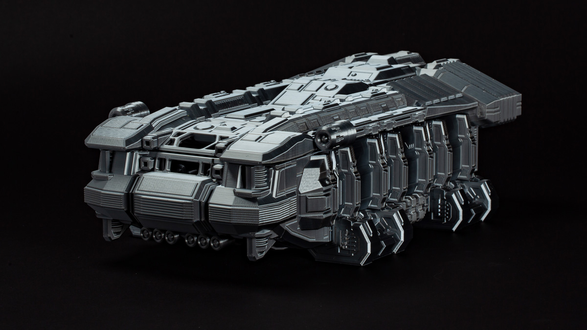 UCV - The Brick 3d printeable 28mm modular spaceship for sci-fi tabletop