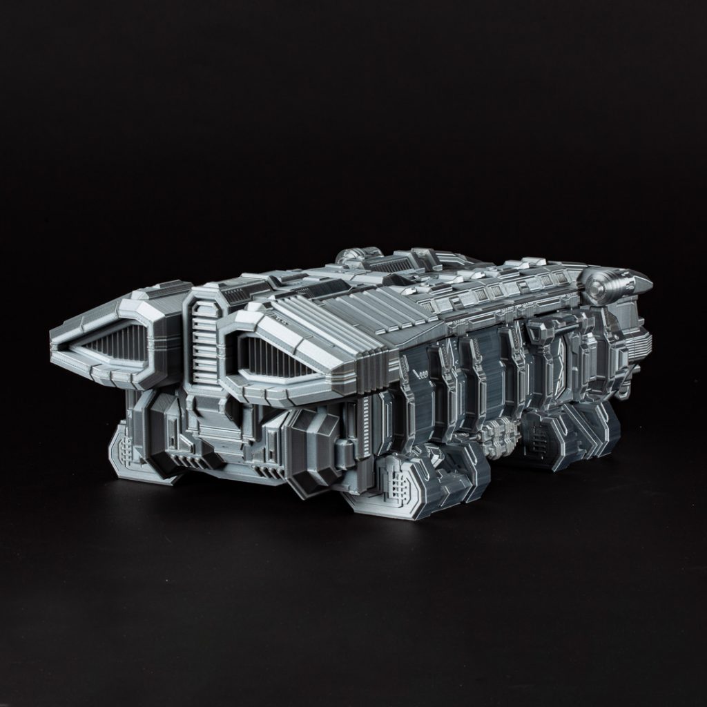 UCV Brick 3d printable 28mmr spaceship left side