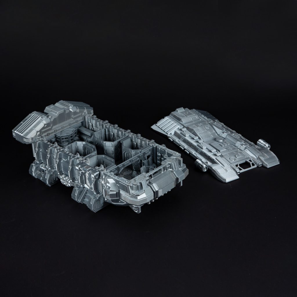 UCV Brick 3d printable 28mmr spaceship roof removed