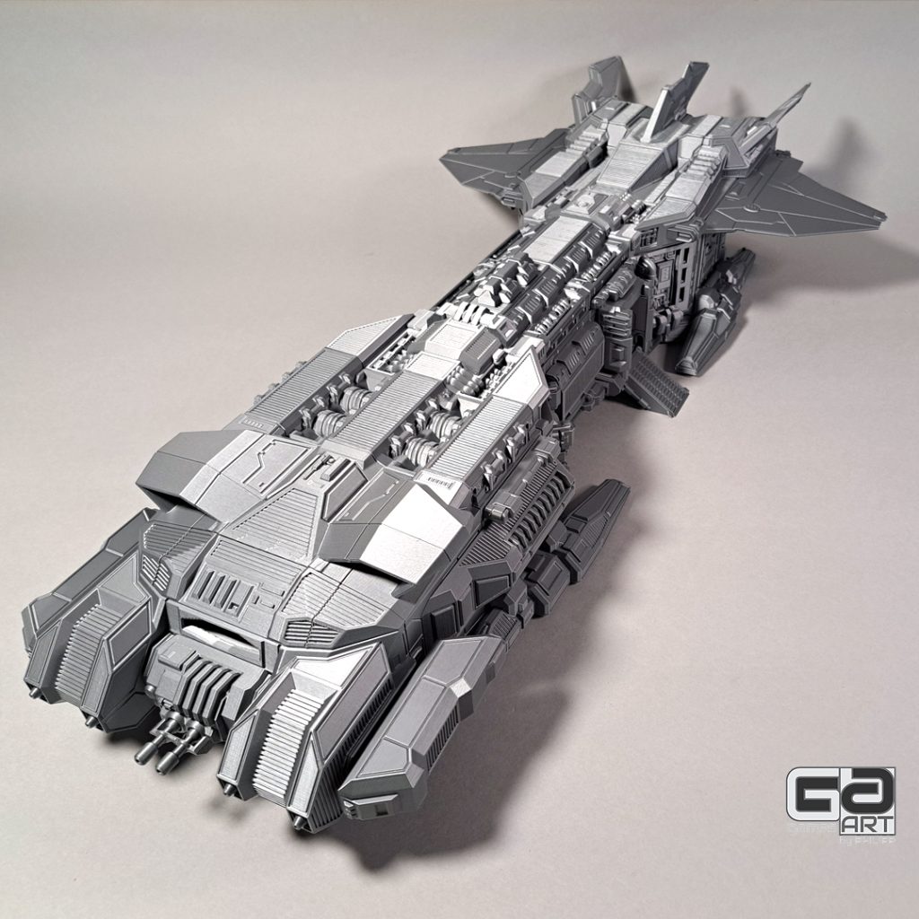 UCV Warbug 3d printed spaceship bottleneck extended