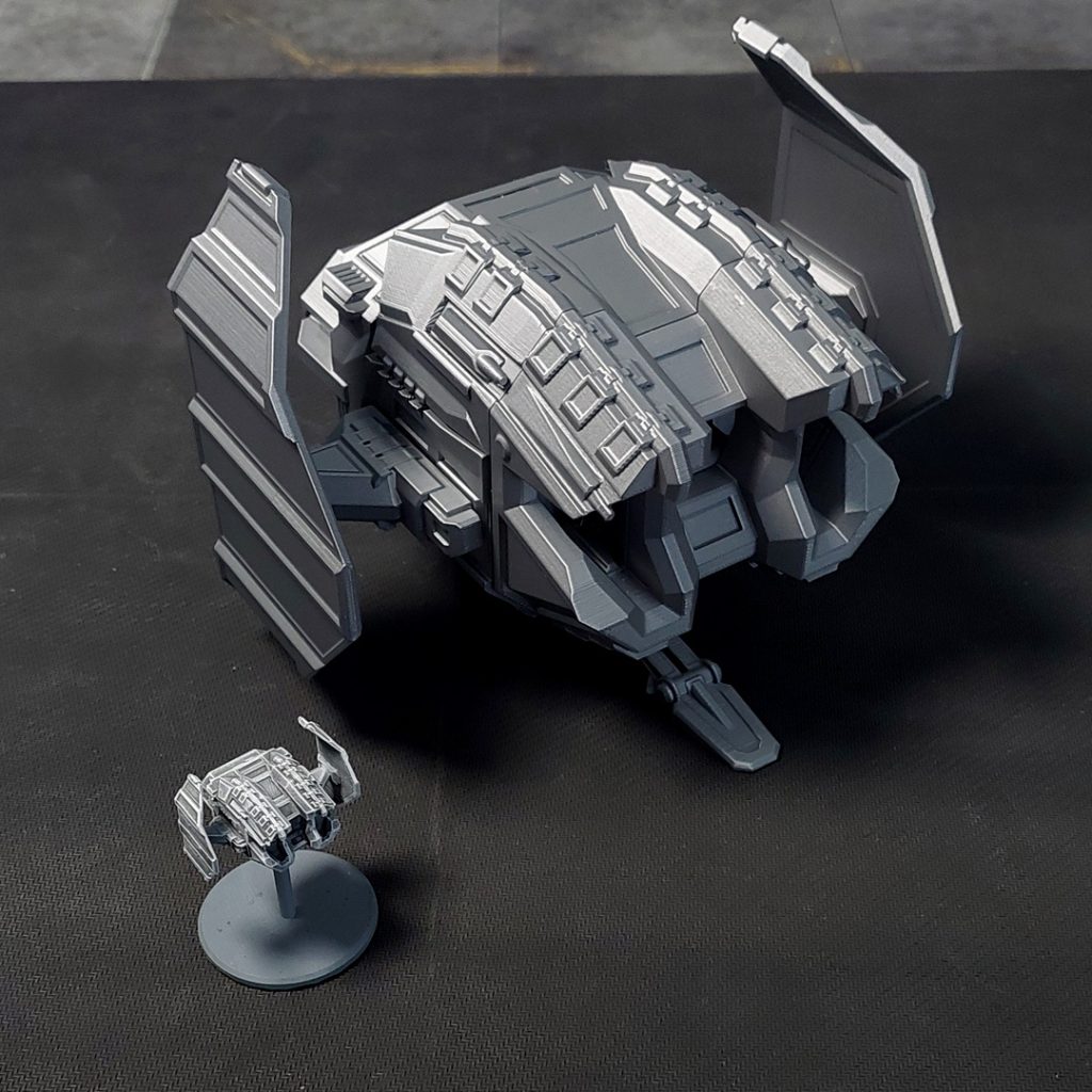 UPC Dartwader tactical and 28mm scale 3d printable starfighter stl