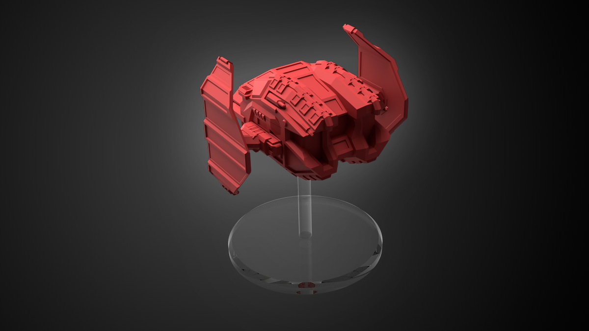 3d printable UPC - Dartwader - TS tactical scale spaceship