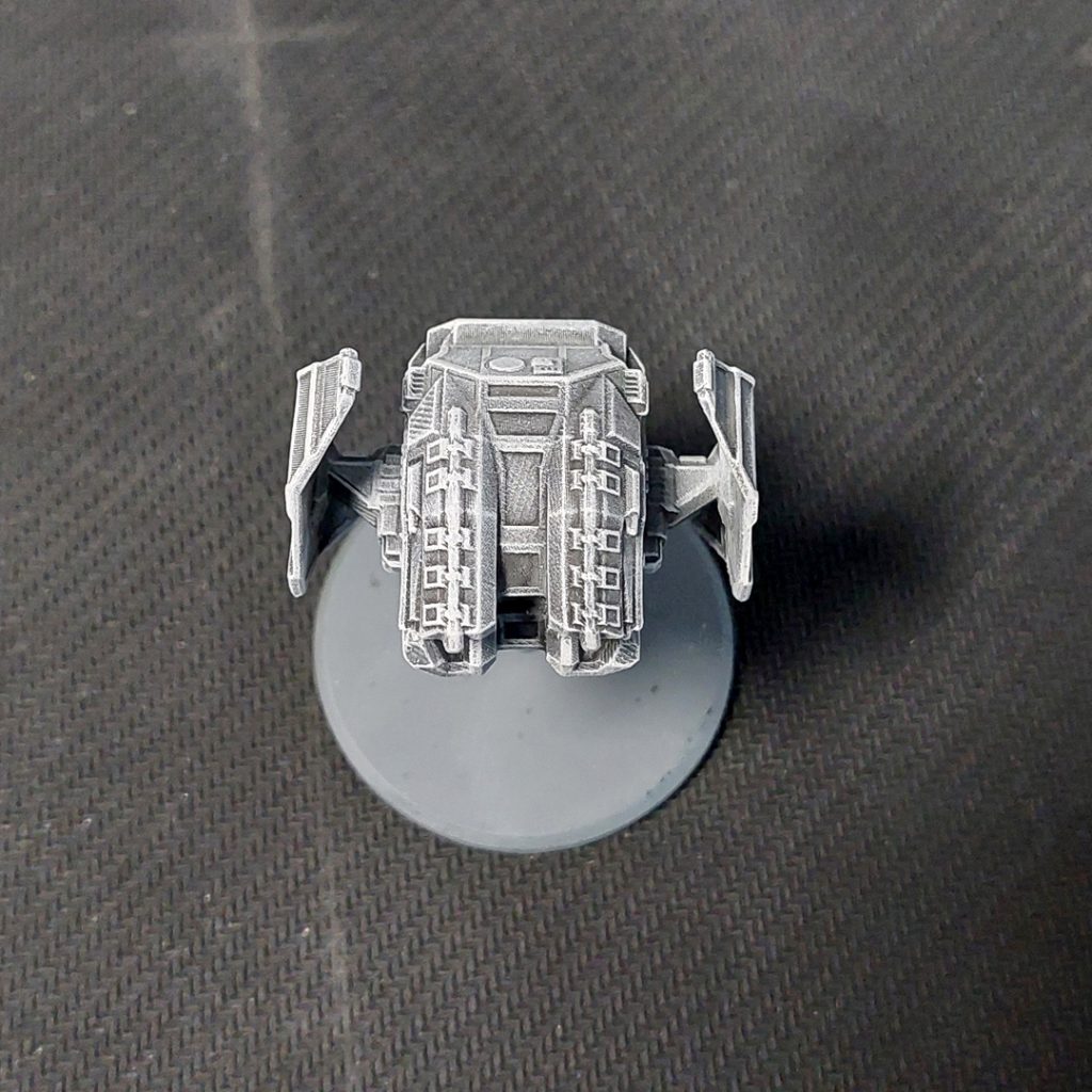 UPC Dartwader tactical scale 3d printable top view