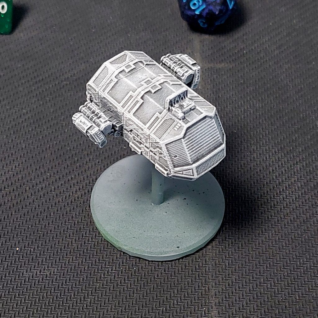 UPC Moonhopper 3d printable tactical scale spaceship top view