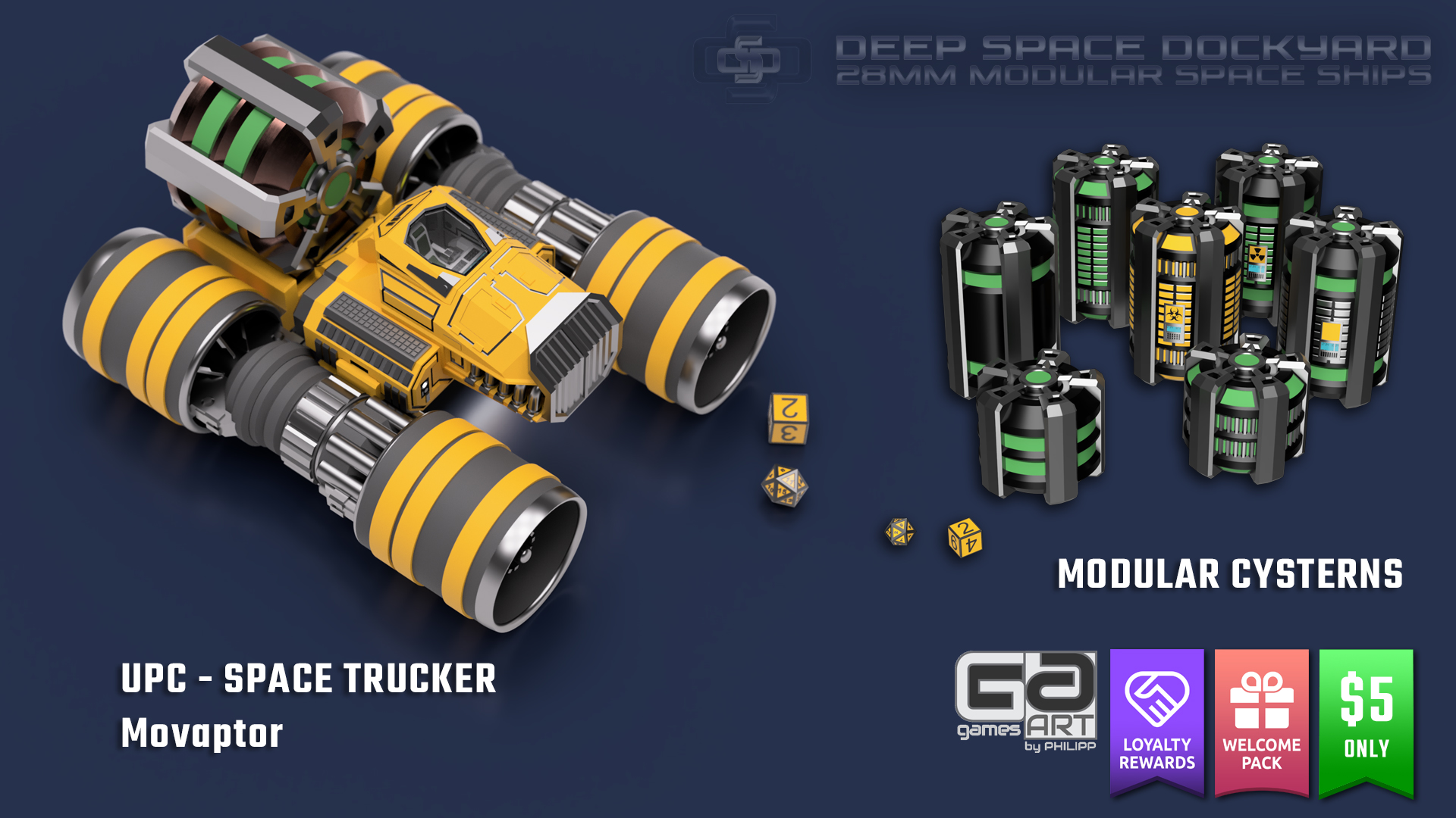 UPC - Movaptor 3D printable space truck tribe release