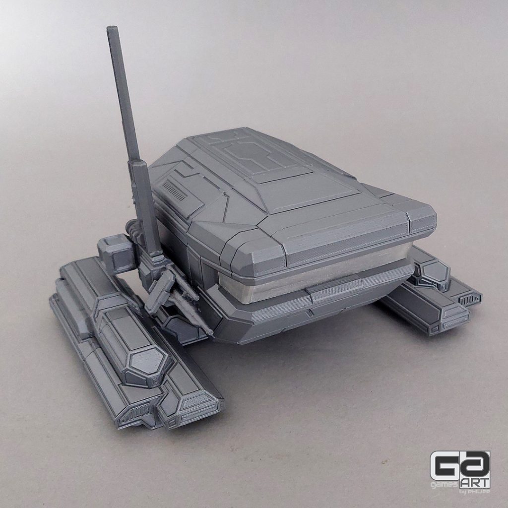 UPC SciEx 3d printable spaceship front