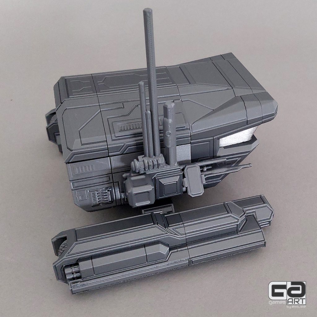 UPC SciEx 3d printable spaceship side