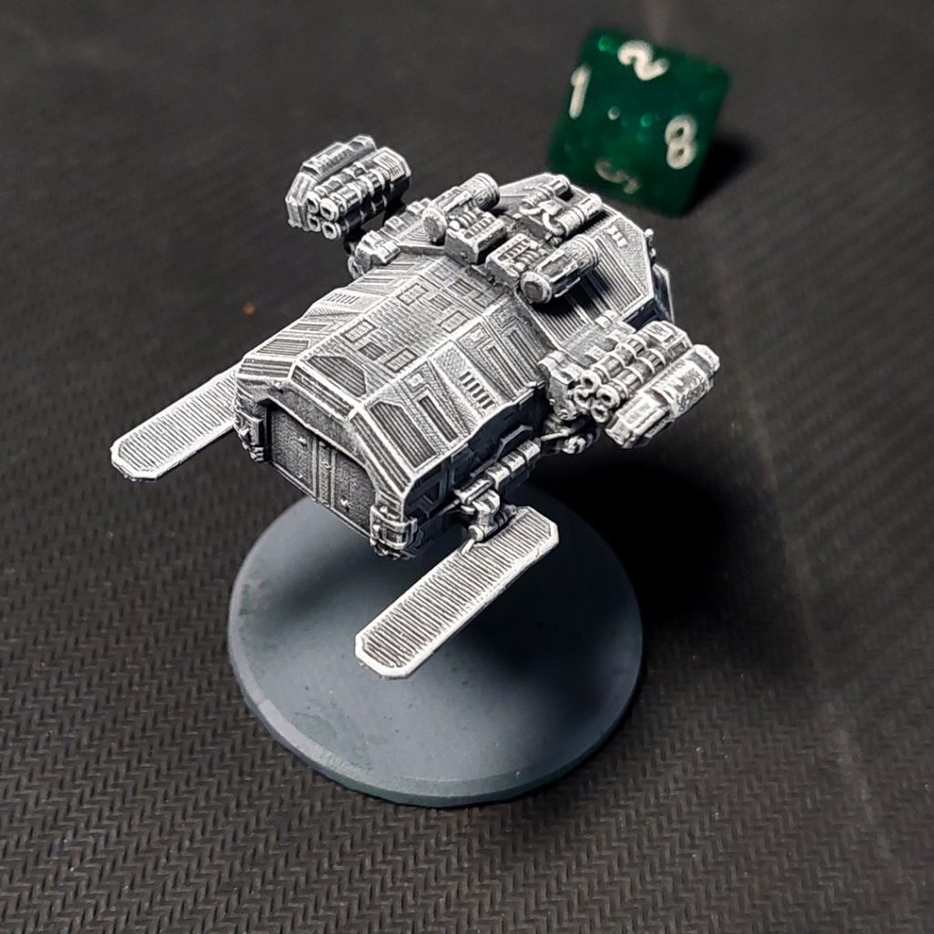 UPC Spec Ops Lander 3d printable tactical spaceship left side