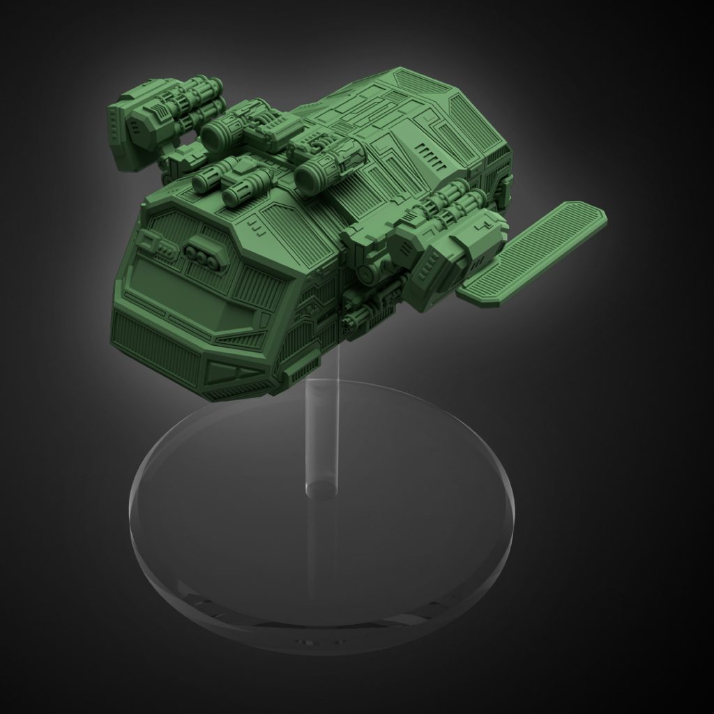 UPC Spec Ops Lander 3d printable tactical spaceship stl