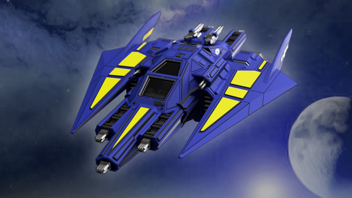 UPC - Warbee 3d printable 28mm scale starfighter for sci-fi tabletop