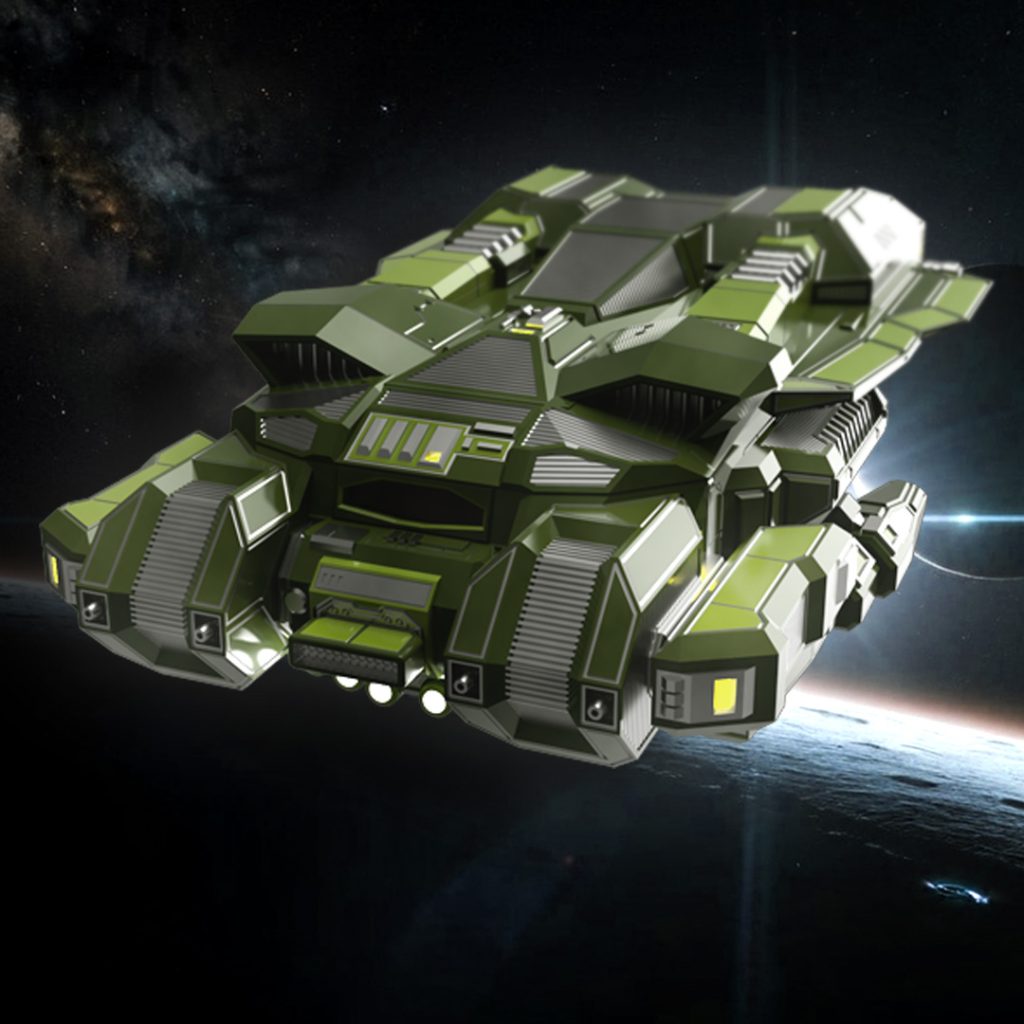 USC Warbug 3d printable spaceship stl