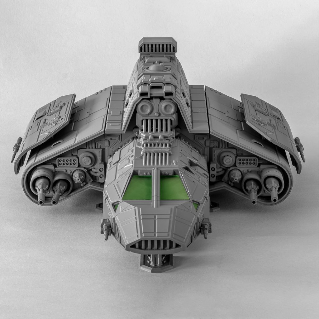 USTG BB 3d printable large spaceship front view