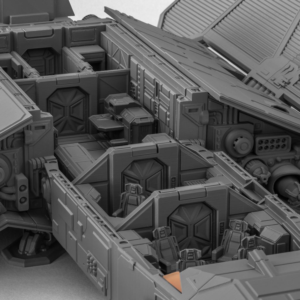 USTG BB 3d printable large spaceship playable interior