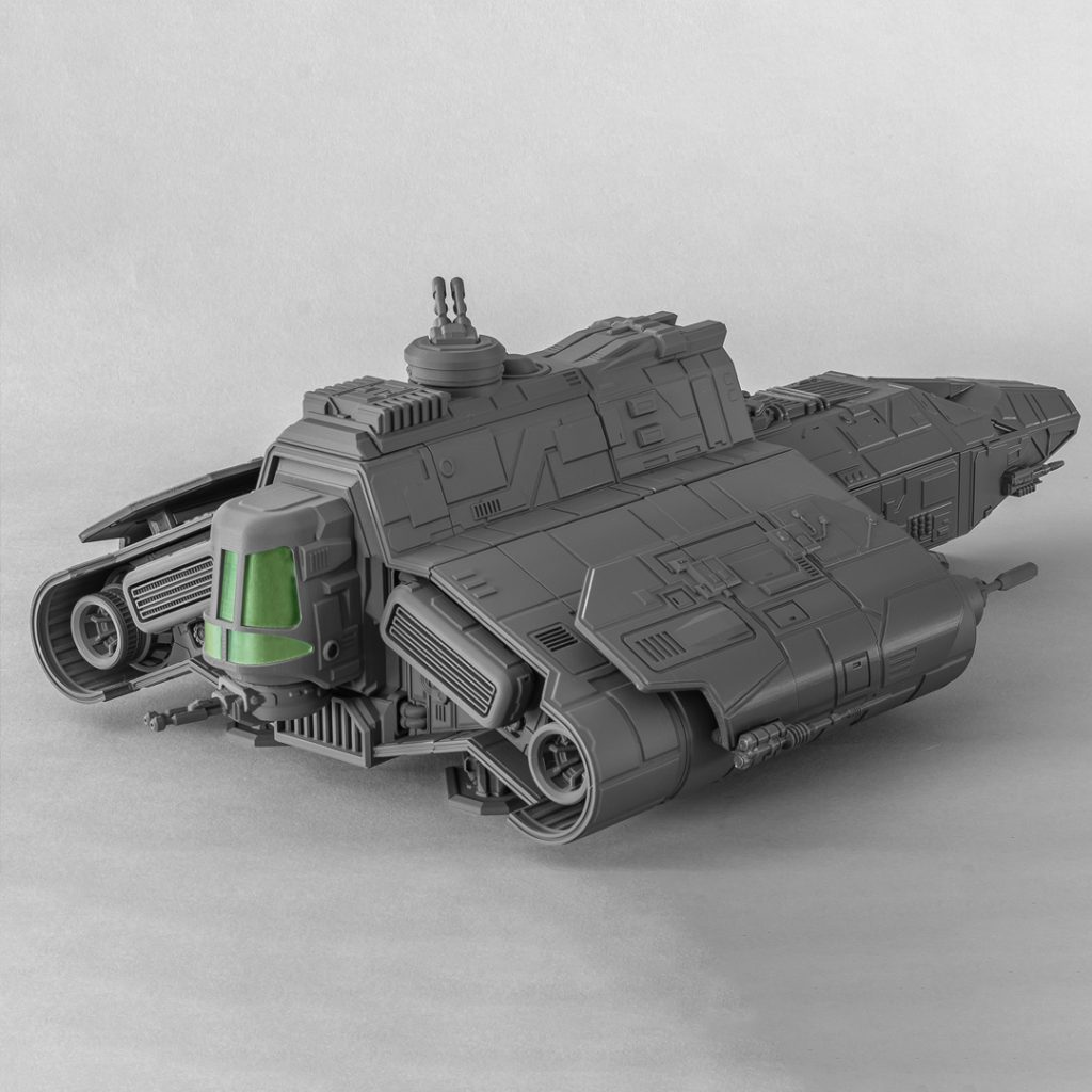 USTG BB 3d printable large spaceship rear view