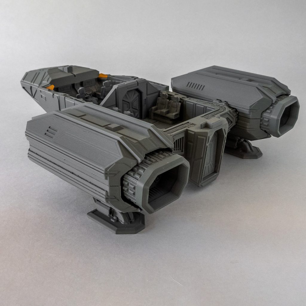 USTG DS 3d printable large dropship roof removed