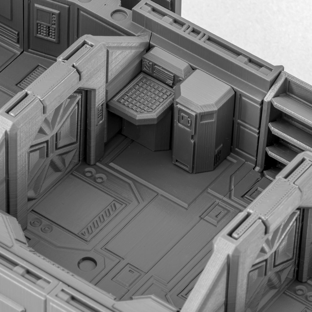 USTG S 3d printable spacecraft kitchen details