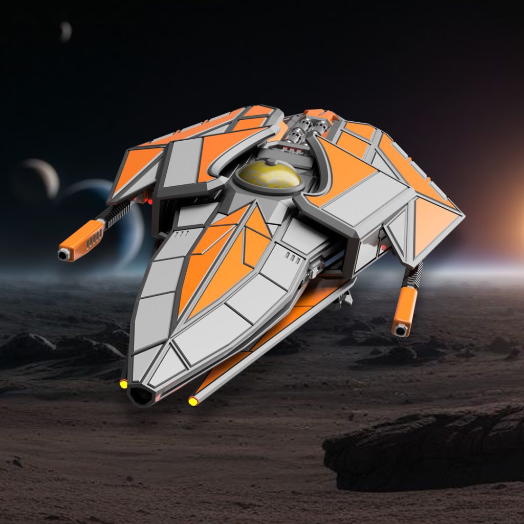 arrowhead starfighter 3d printable 28mm spacecraft