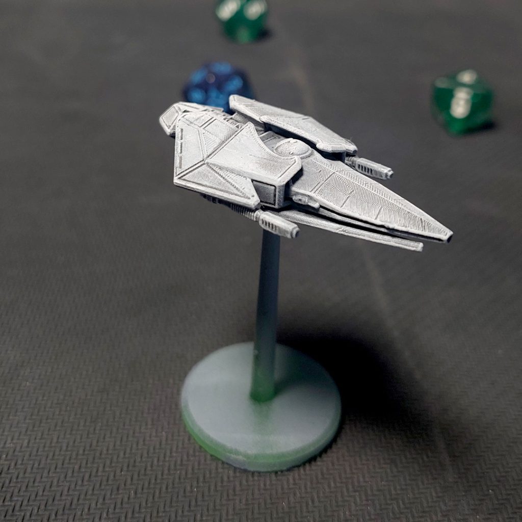 arrowhead starfighter tactical scale 3d printable side view