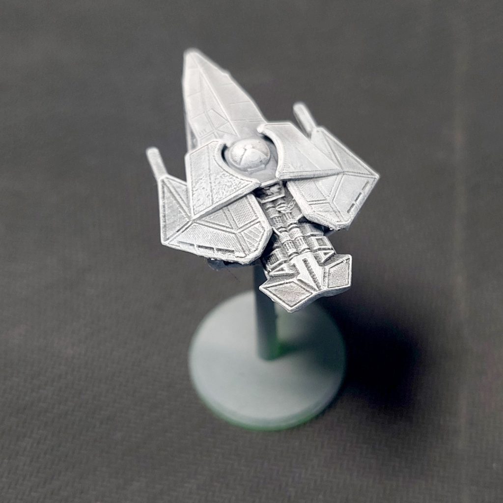 arrowhead starfighter tactical scale 3d printable tail view