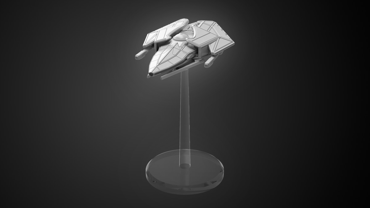 3d printable Arrowhead Starfighter - TS tactical scale spaceship