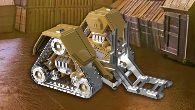 HLM (Heavy Load Mover) 3d printable sci-fi vehicle 28mm stl