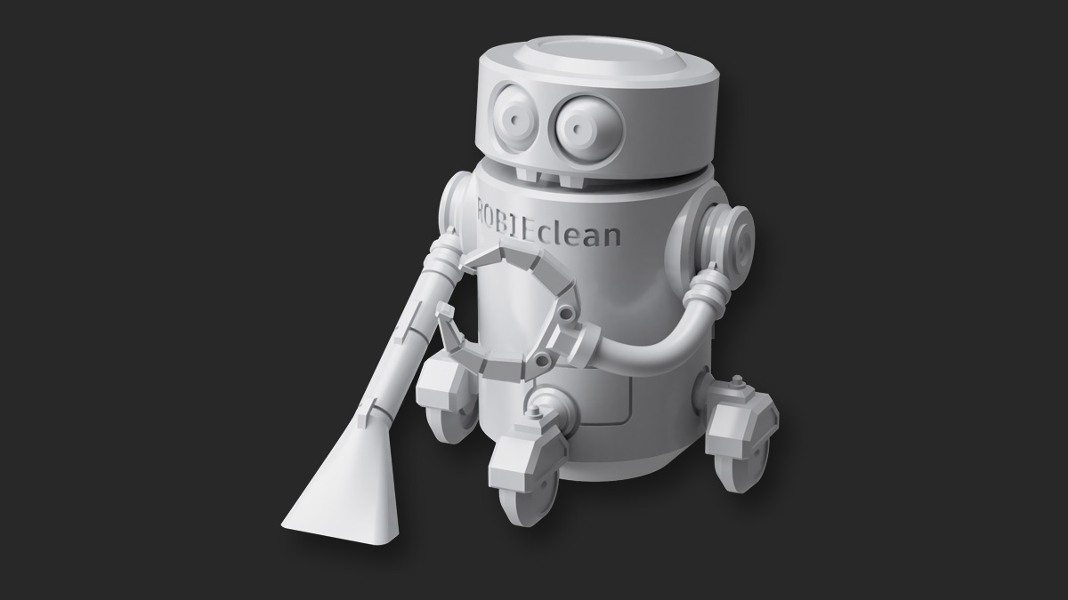 Robie Clean 3d printable 28mm cleaning bot stl