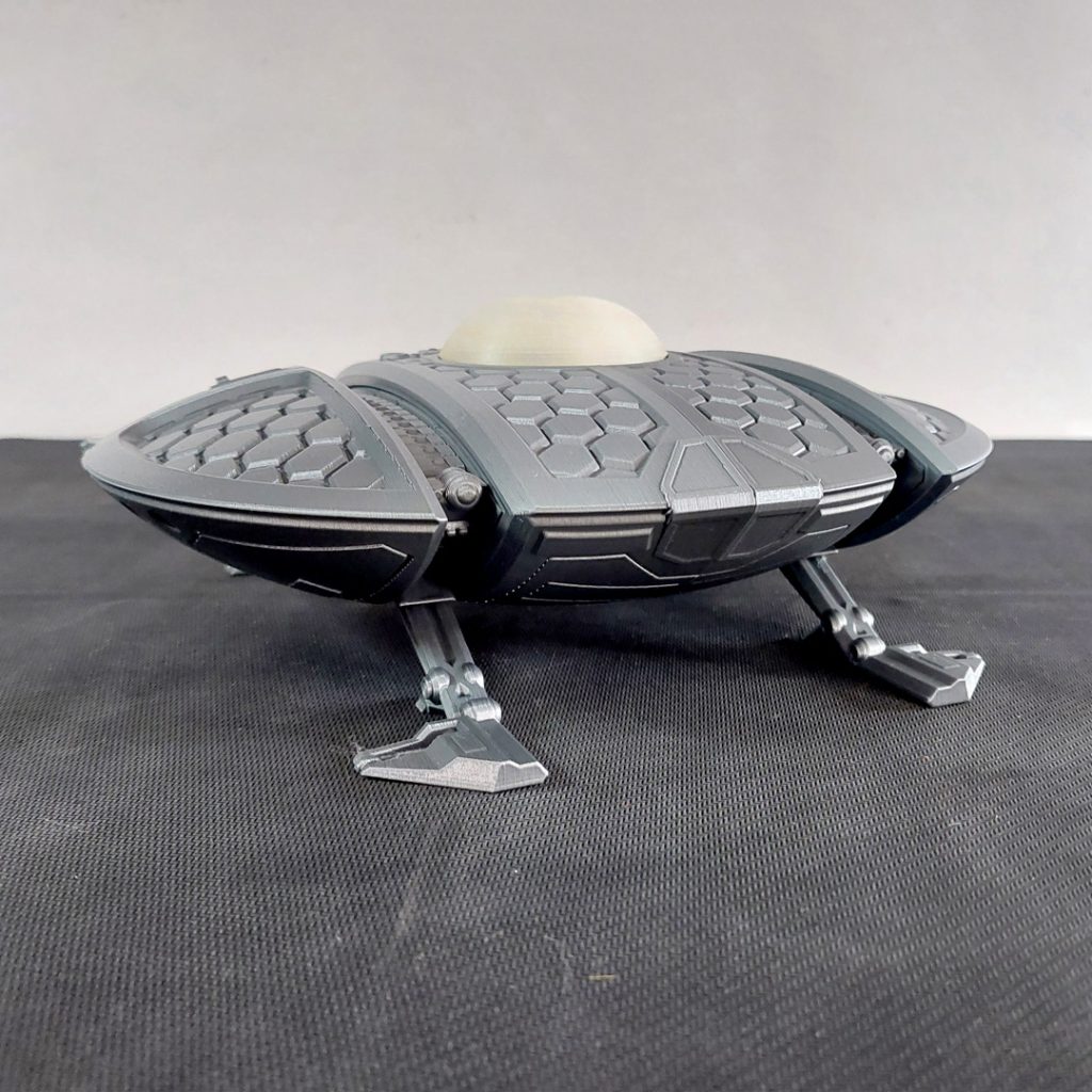 ufonex one 3d printed 28mm scale spaceship