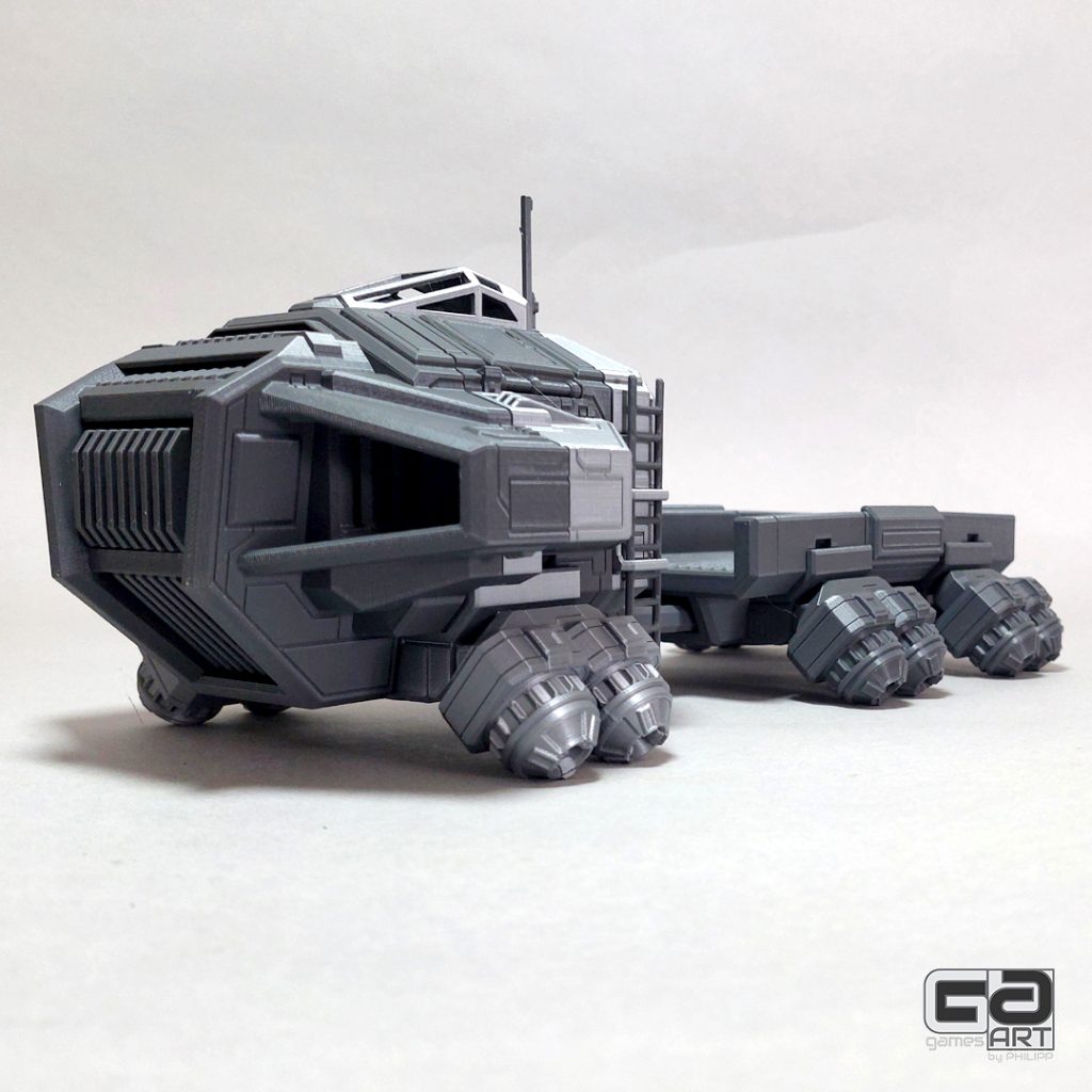 upc space truck fdm print side view